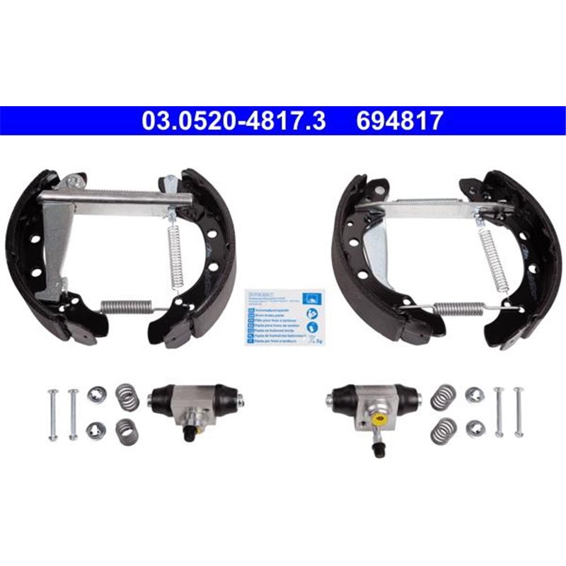 Set tambur frana sabot. cilindru. arcuri SEAT CORDOBA. IBIZA III. MII. SKODA CITIGO. VW FOX. GOLF IV. LOAD UP. POLO. POLO IV. PO