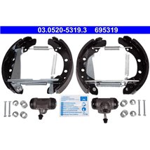 Set tambur frana sabot. cilindru. arcuri SKODA FAVORIT. FAVORIT FORMAN. FELICIA CUBE. FELICIA I. FELICIA II. VW CADDY II 1.3-1.6