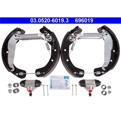 Set tambur frana sabot. cilindru. arcuri OPEL ASTRA G. ASTRA G CLASSIC. ASTRA G-KOMBI. COMBO TOUR. COMBO-MINIVAN 1.2-1.7D 02.98-