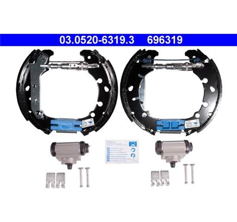 Set tambur frana sabot. cilindru. arcuri FORD FIESTA. FIESTA IV. FIESTA V. FUSION. KA. PUMA. STREET KA. MAZDA 121 III. 2 1.0-1.8