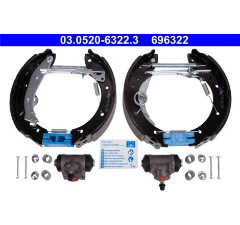 Set tambur frana sabot. cilindru. arcuri CITROEN BERLINGO. BERLINGO-MINIVAN. XSARA PICASSO. PEUGEOT PARTNER. PARTNER ORIGIN. PAR