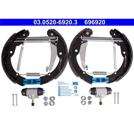 Set tambur frana sabot. cilindru. arcuri SEAT INCA. SKODA OCTAVIA I. OCTAVIA I-KOMBI. VW CADDY II. CADDY II-MINIVAN 1.4-1.9D 11.