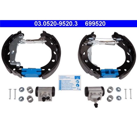 Set saboti frana SMART CABRIO. CITY-COUPE. CROSSBLADE. FORTWO 0.6-Electric 11.99- - ATE-03.0520-9520.3
