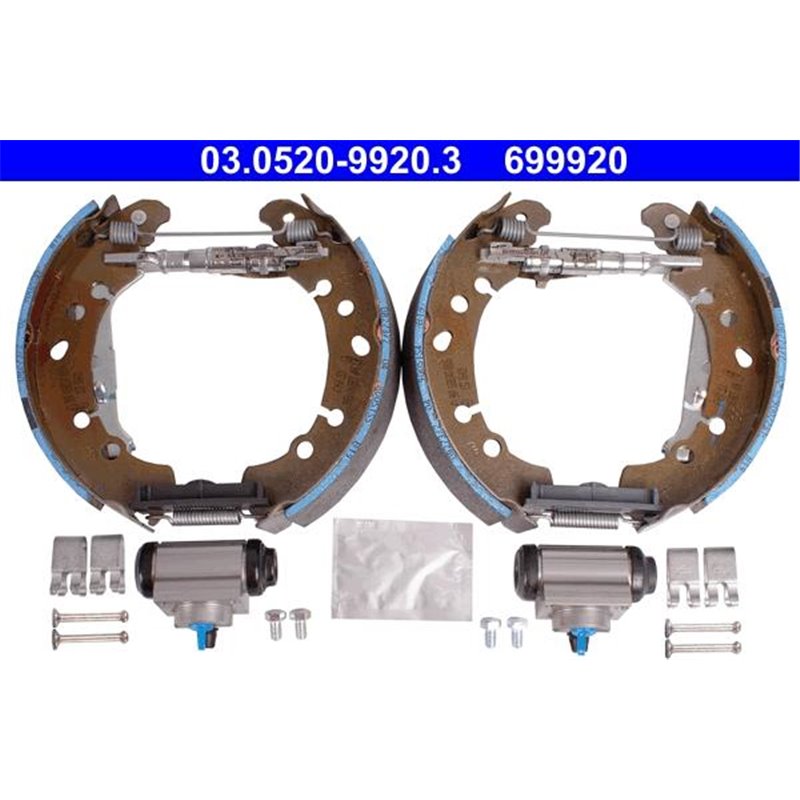 Set tambur frana sabot. cilindru. arcuri TOYOTA YARIS. YARIS-HATCHBACK 1.0-1.5H 12.10-06.20 - ATE-03.0520-9920.3