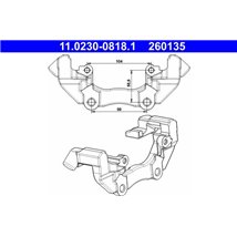 Suport etrier Fata VOLVO C30. C70 II. S40 II. V50. FORD C-MAX. FOCUS C-MAX. FOCUS II. FOCUS II-KOMBI. KUGA I 1.6-Electric 10.03-