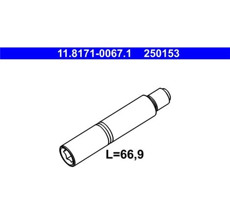 Culisa etrier frana cu disc Fata 12mm MERCEDES M W164. R W251. V251. VOLVO S60 I. V70 II. XC90 I. AUDI A6 C6. A8 D3. BMW 3 E90. 