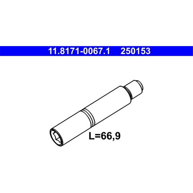 Culisa etrier frana cu disc Fata 12mm MERCEDES M W164. R W251. V251. VOLVO S60 I. V70 II. XC90 I. AUDI A6 C6. A8 D3. BMW 3 E90. 