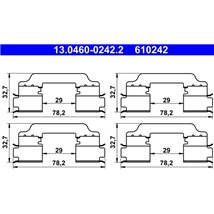 Kit montare placute frana fata DRENAULT KANGOO BE BOP. KANGOO EXPRESS. KANGOO II 1.2-1.6LPG 02.08- - ATE-13.0460-0242.2