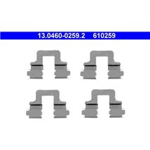 Kit montare placute frana Spate AUDI A3. A4 B6. A4 B7. A6 ALLROAD C6. A6 C6. TT. SEAT TOLEDO III. VW CADDY III. CADDY III-MINIVA