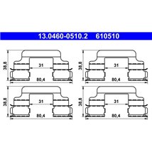 Kit montare placute frana Fata PEUGEOT 407. SEAT CORDOBA. IBIZA III. SKODA FABIA I. FABIA I PRAKTIK. FABIA II. FABIA II PRAKTIK.
