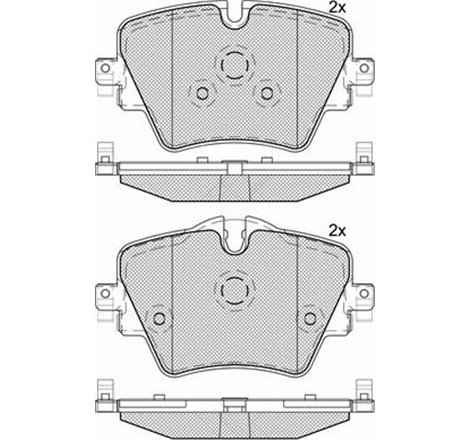 Set placute frana Fata cu suruburi de ghidare a etrierului de frana. BMW 1 F40. 2 F45. 2 G42. G87. 2 GRAN COUPE F44. 2 GRAN TOUR