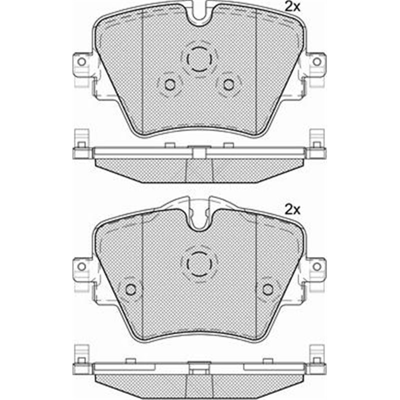 Set placute frana Fata cu suruburi de ghidare a etrierului de frana. BMW 1 F40. 2 F45. 2 G42. G87. 2 GRAN COUPE F44. 2 GRAN TOUR