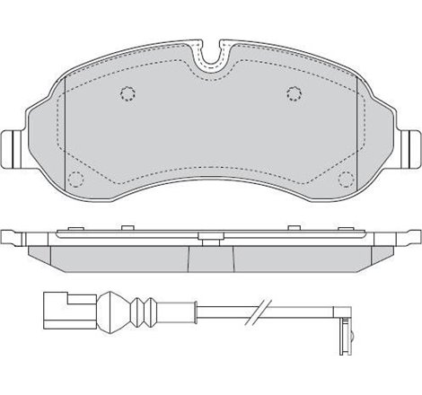Set placute frana Fata FORD TOURNEO CUSTOM V362. TRANSIT CUSTOM V362. TRANSIT V363 1.0H-Electric 09.12- - ATE-13.0460-2611.2
