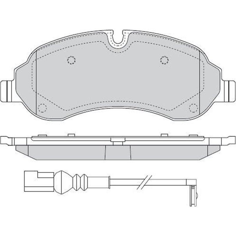 Set placute frana Fata FORD TOURNEO CUSTOM V362. TRANSIT CUSTOM V362. TRANSIT V363 1.0H-Electric 09.12- - ATE-13.0460-2611.2