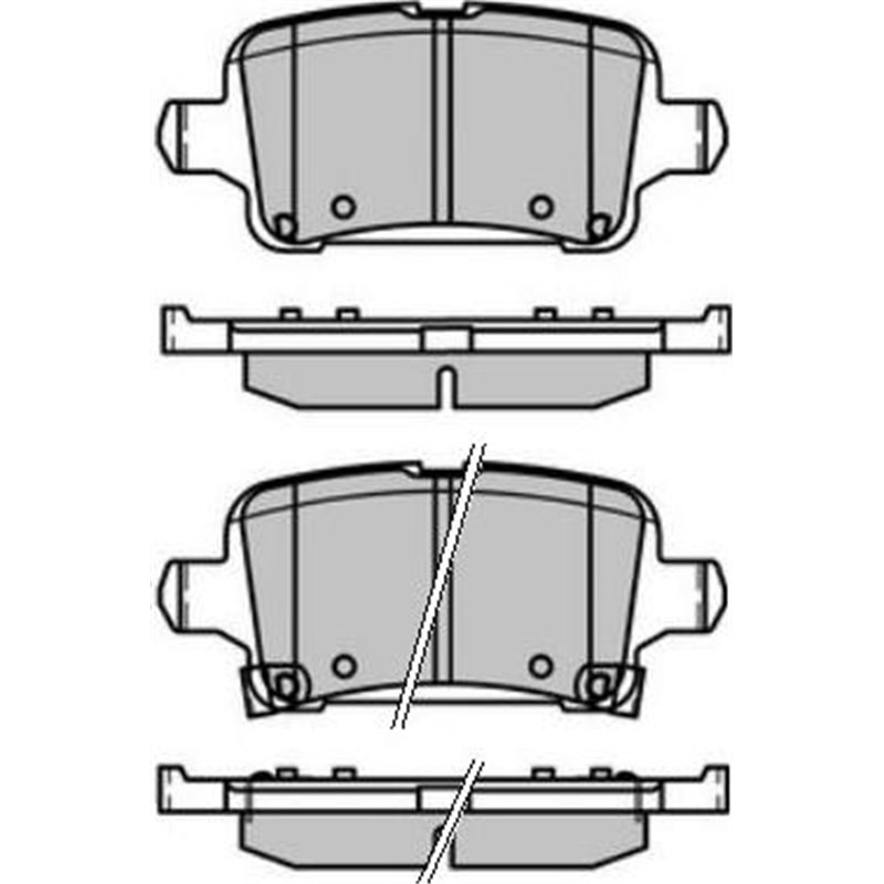 Set placute frana Spate CHEVROLET BOLT. VOLT. OPEL ASTRA K. ASTRA K-KOMBI. INSIGNIA B. INSIGNIA B COUNTRY. INSIGNIA B GRAND SPOR