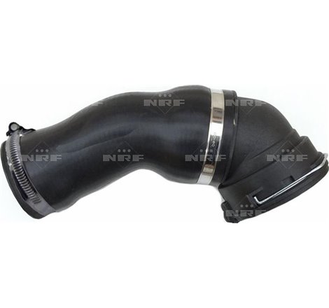 Furtun intercooler L top. diametru 64mm. length 230mm. black BMW 5 E60. 5 E61. 6 E63. 6 E64 2.5D-3.0D 09.02-12.10 - NRF-166006