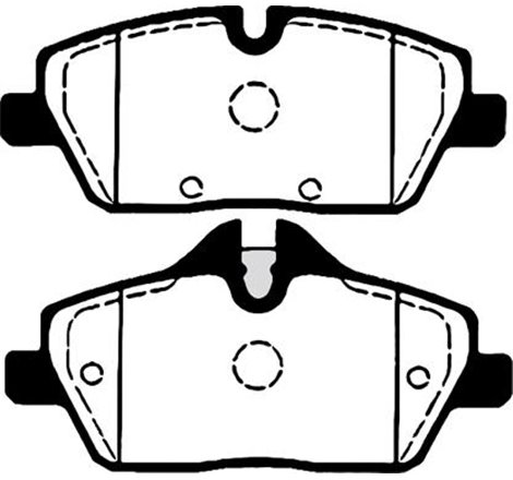Set placute frana Fata  cu suruburi de ghidare a etrierului de frana. BMW 1 E81. 1 E82. 1 E87. 1 E88. MINI F56. R56. R57. R58 1.