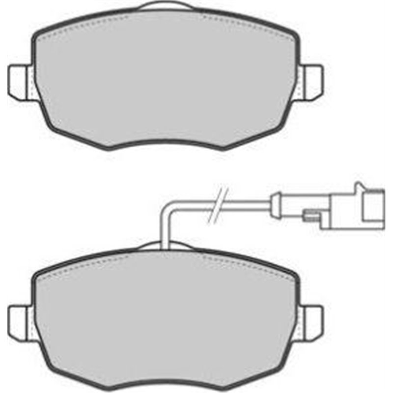 Set placute frana fata STANCIA YPSILON 1.2-1.4LPG 10.03-12.11 - ATE-13.0460-2724.2