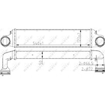 Supply air cooler BMW 3 E46. X3 E83 2.0D-3.0D 09.01-12.07 - NRF-30165A