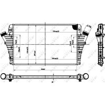Supply air cooler CADILLAC BLS. FIAT CROMA. CROMA-KOMBI. OPEL SIGNUM. VECTRA C. VECTRA C GTS. SAAB 9-3 1.9D 04.04- - NRF-30475
