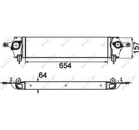 Supply air cooler NISSAN X-TRAIL. X-TRAIL II. RENAULT KOLEOS I 2.0D 06.07- - NRF-30510