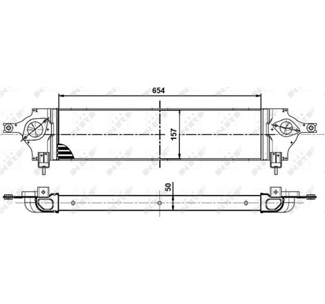 Supply air cooler NISSAN QASHQAI I 1.5D-2.0D 11.06-04.14 - NRF-30513