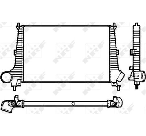 4576039 37139 intercooler SAAB 2290 2.3 i 16V 04-98 B234TBC - NRF-30845