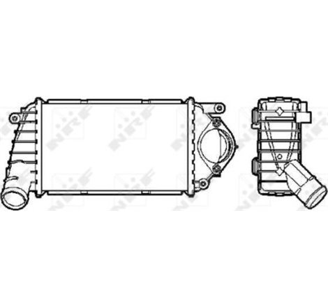 6E0.145.805 B intercooler Volkswagen Polo 1.4 TDI V 1999-1910 2001-10 - NRF-30849