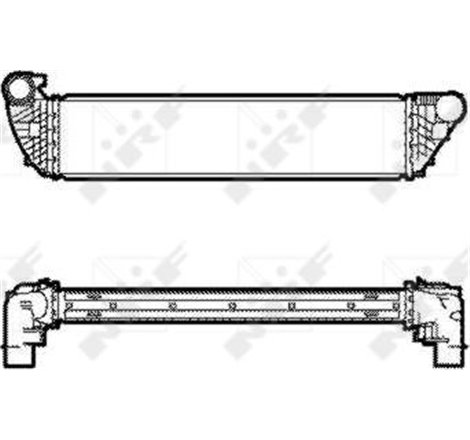 Supply air cooler RENAULT ESPACE IV. LAGUNA II. VEL SATIS 1.9D-2.0D-2.2D 04.04- - NRF-30859