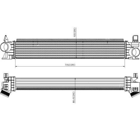 Supply air cooler CITROEN JUMPER II. FIAT DUCATO. PEUGEOT BOXER 2.0D-3.0D 04.06- - NRF-309033