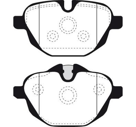 Set placute frana Spate  cu suruburi de ghidare a etrierului de frana. BMW 5 F10. 5 F11. 5 G30. F90. 5 G31. 6 GRAN TURISMO G32. 