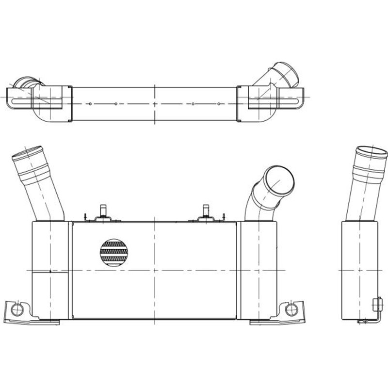Supply air cooler MITSUBISHI PAJERO IV 3.2D 11.06- - NRF-309098