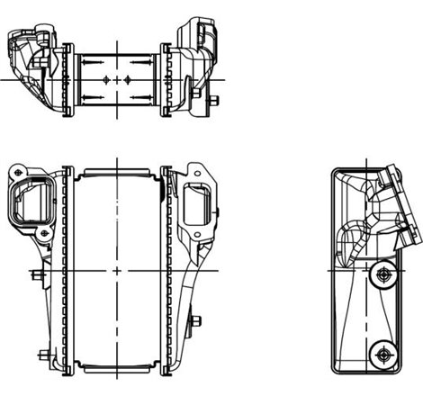 Supply air cooler HONDA CIVIC IX 1.6D-2.2D 02.12-12.16 - NRF-309109