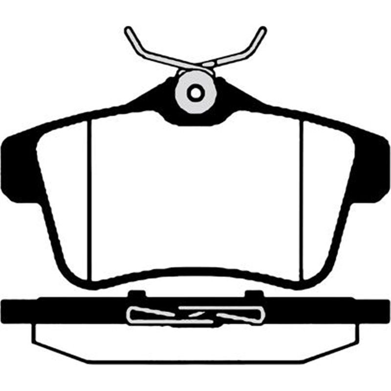 Set placute frana Spate  cu suruburi de ghidare a etrierului de frana. DS DS 4. DS 5. CITROEN C4 II. DS4. DS5. FIAT TIPO. PEUGEO