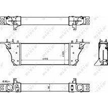 Supply air cooler NISSAN NAVARA NP300. PATHFINDER III 3.0D 02.10- - NRF-30928