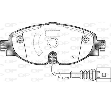 Set placute frana Fata cu suruburi de ghidare a etrierului de frana. AUDI A3. Q2. Q3. TT. CUPRA ATECA. FORMENTOR. LEON. LEON SPO