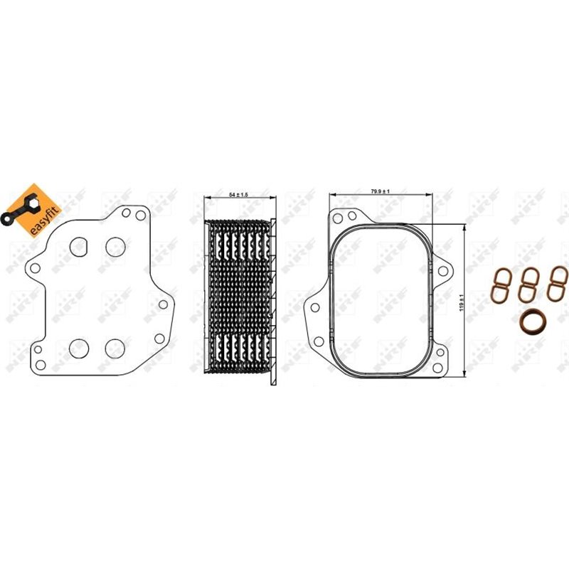 Racitor ulei MAN TGE. AUDI A1. A3. Q2. Q3. TT. SEAT ALHAMBRA. ARONA. ATECA. IBIZA V. LEON. LEON SC. LEON S - NRF-31267