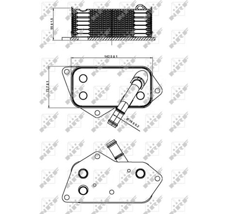 Oil cooler BMW 1 E81. 1 E82. 1 E87. 1 E88. 1 F20. 1 F21. 2 F22. F87. 2 F23. 3 E90. 3 E91. 3 E92. 3 E93. 3 F30. F80. 3 F31 1.6-3.