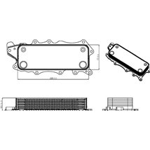 Oil cooler MERCEDES C CL203. C T-MODEL S203. C T-MODEL S204. C W203. C W204. CLC CL203. CLK A209. CLK C209. CLS C218. CLS C219. 