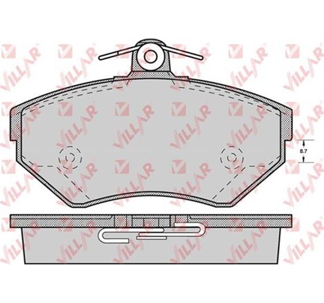 Set placute frana Fata cu suruburi de ghidare a etrierului de frana. AUDI A4 B5. VW PASSAT B5. PASSAT B5.5 1.6-1.9DH 11.94-05.05