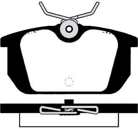 Set placute frana Spate cu suruburi de ghidare a etrierului de frana. ALFA ROMEO 145. 146. 155. GTV. SPIDER. FIAT BARCHETTA. BRA