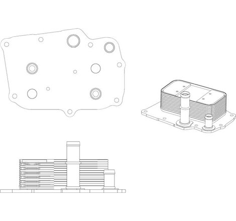 Oil radiator SSANGYONG ACTYON II. ACTYON SPORTS I. ACTYON SPORTS II. KORANDO. MUSSO. REXTON. REXTON W-REXTON. RODIUS II. STAVIC 