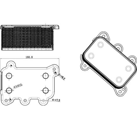 Oil radiator MERCEDES E W211. G W463. M W163. S W220. V220 4.0D 06.00-12.08 - NRF-31850