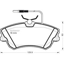Set placute frana fata DRENAULT ESPACE III 1.9D-3.0 11.96-10.02 - ATE-13.0460-2832.2
