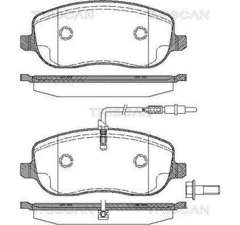 Set placute frana Fata  cu suruburi de ghidare a etrierului de frana. CITROEN C8. JUMPY I. FIAT SCUDO. ULYSSE. LANCIA PHEDRA. PE