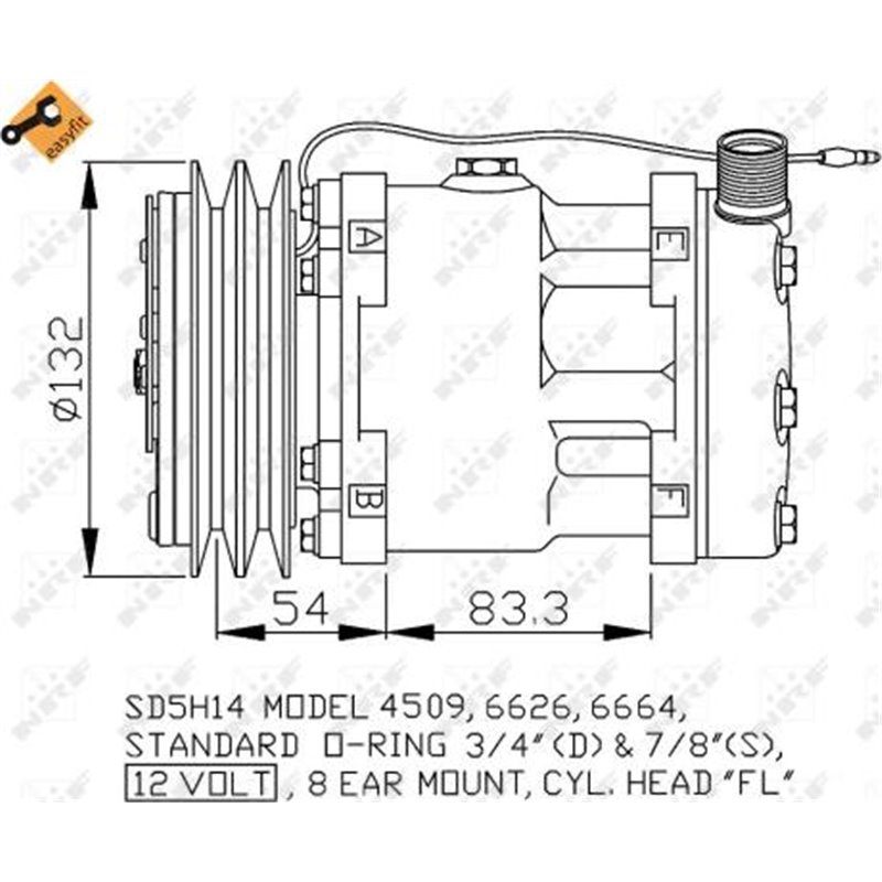Compresor, climatizare - NRF-32798