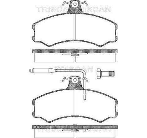 Set placute frana Fata ALFA ROMEO AR 6. CITROEN C25. FIAT DUCATO. TALENTO. PEUGEOT J5 1.8-2.5D 09.81-05.94 - ATE-13.0460-2901.2