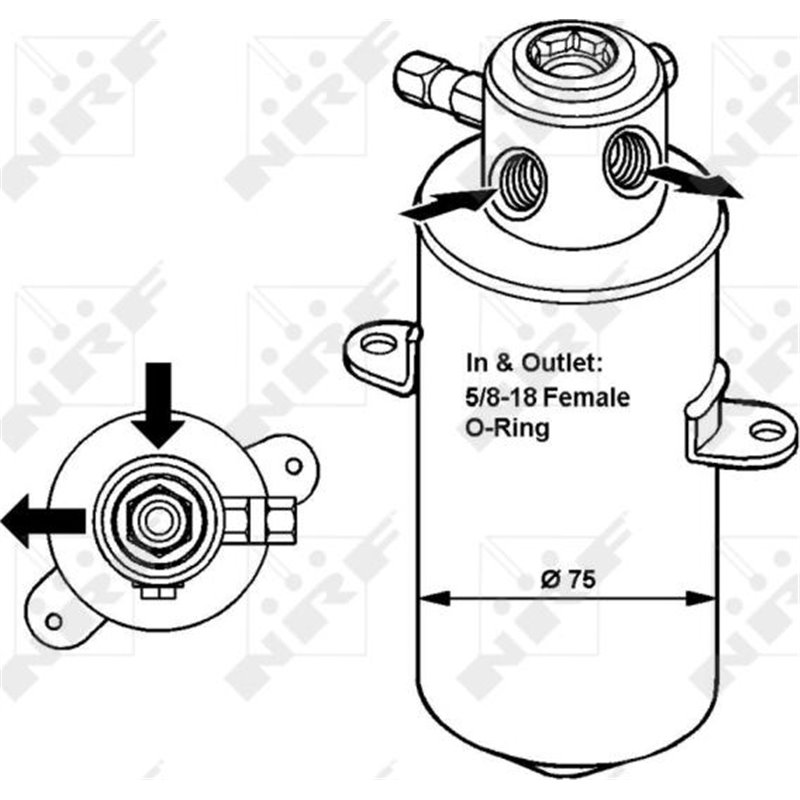 140 830 01 83 dezumidificator MERCEDES W 140 S 350 TD 1993-1905 1998-1909 CERERE vedea IC_Katalog saucat.NRF indicele 002 002 6 