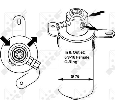 dezumidificator MERCEDES W 202 C 250 D TURBO T-MODEL 1995-1910 2000-05 UTILIZARE vedea IC_Katalog saucat.NRF indicele 002 002 6 