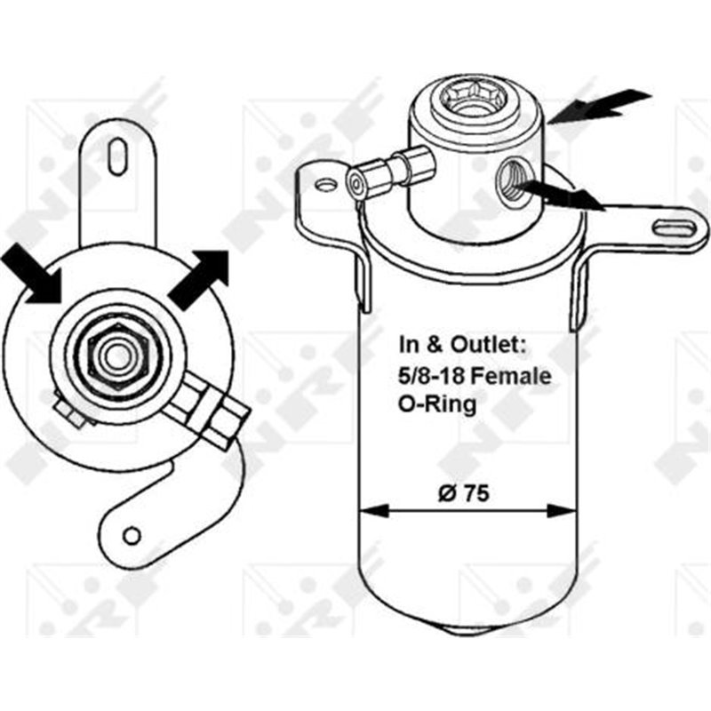 dezumidificator MERCEDES W 202 C 250 D TURBO T-MODEL 1995-1910 2000-05 UTILIZARE vedea IC_Katalog saucat.NRF indicele 002 002 6 